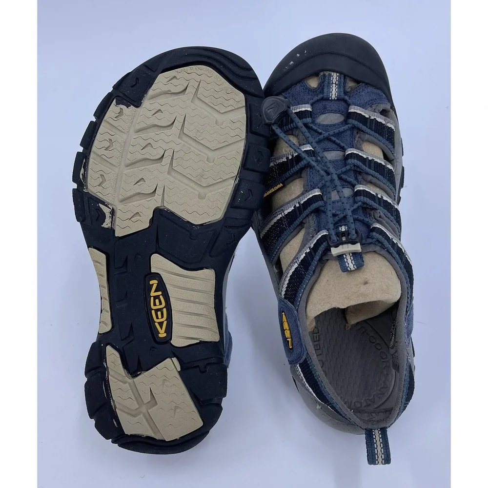 KEEN Mens Newport‎ H2 Hiking Sport Sandals Gray Blue Waterproof 1014187 Mens 7